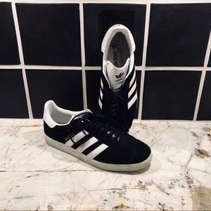 Black Suede Adidas Gazelle Sneaker